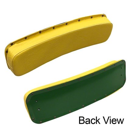 AFTERMARKET Restoration Quality Yellow Seat Back W Brass Rivets Fits John Deere A B D G R SEQ90-0442